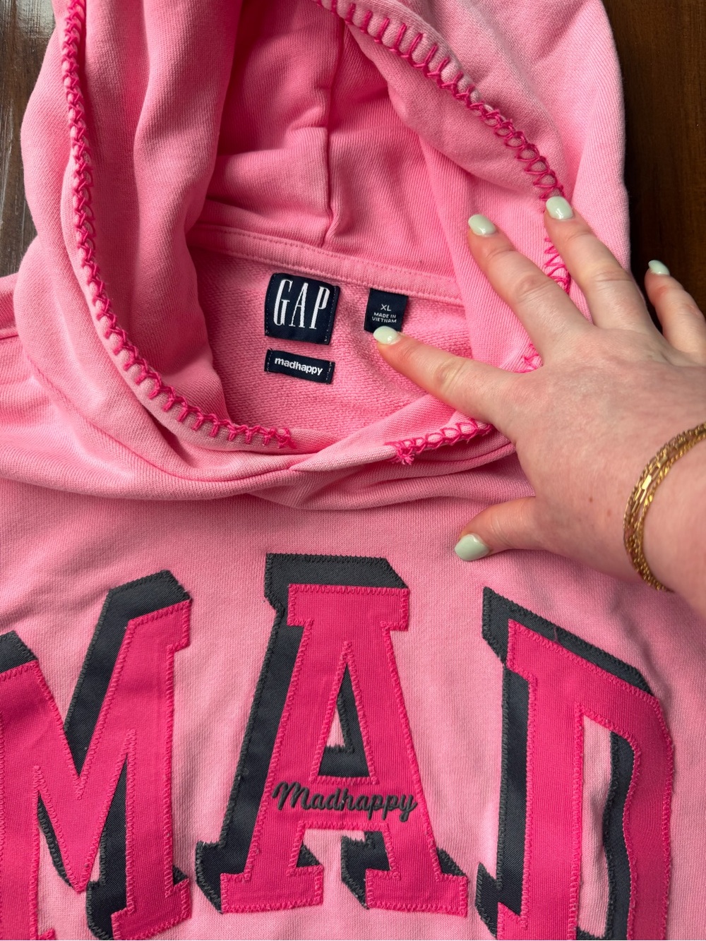 Madhappy x Gap Exclusive Pink Mad Hoodie - Picture 4 of 7